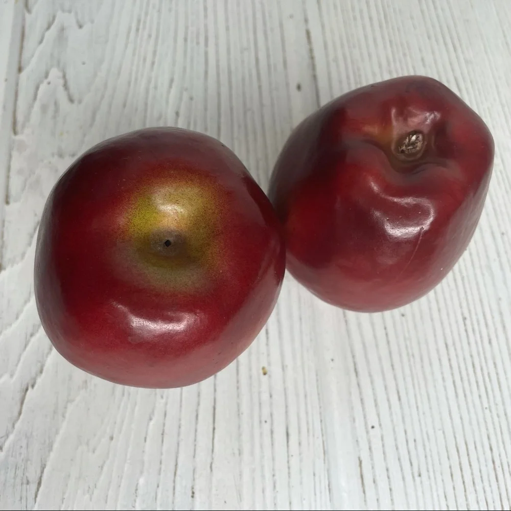Realistic Faux Artificial Red Delicious Apples Set of 7